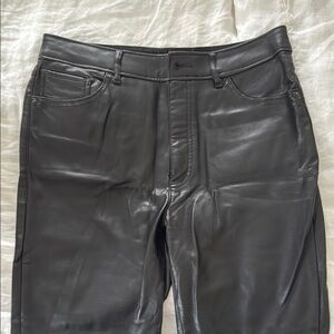 Express boot cut Black Leather pants